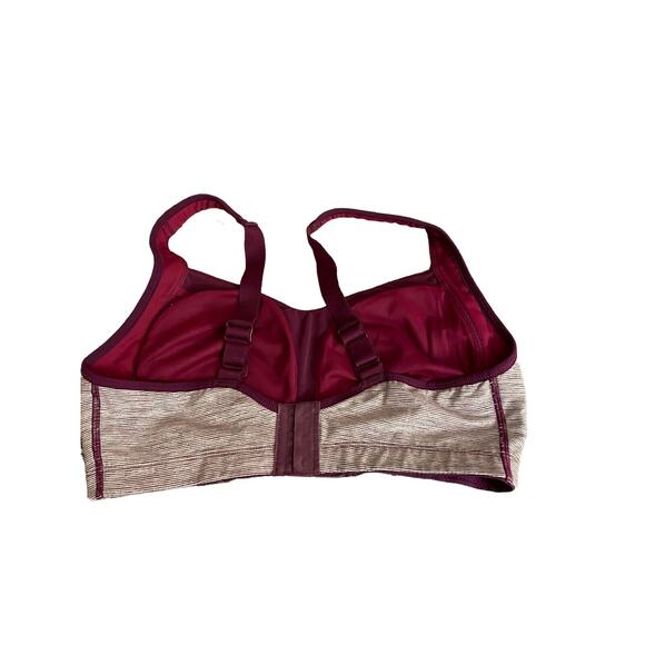 Lululemon TaTa Tamer Bra 32 AB Wine stripe - Picture 8 of 10